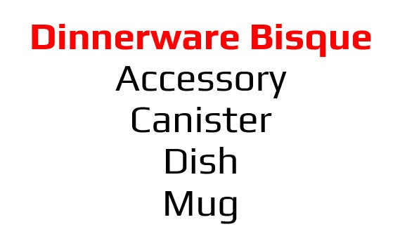 Dinnerware Bisque