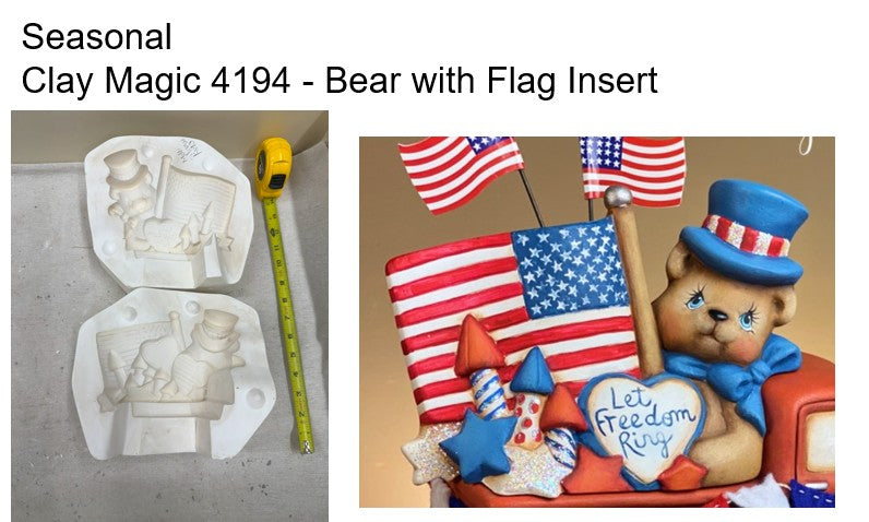 Patriotic Bear Trunk Insert