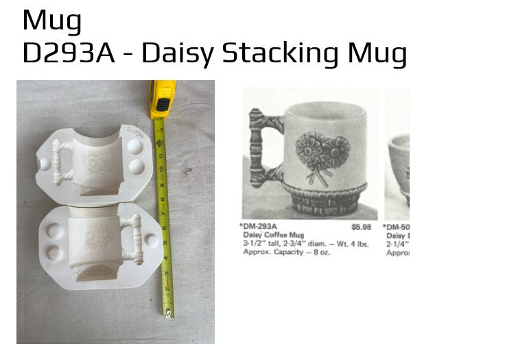 D293A - Daisy Stacking Mugs