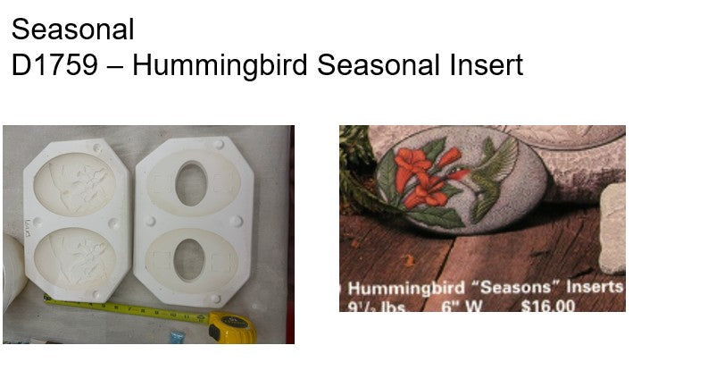 Hummingbird Seasonal Insert