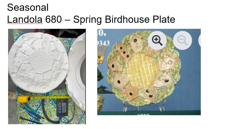 Birdhouse platter