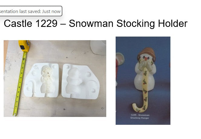 Snowman Stocking Holder