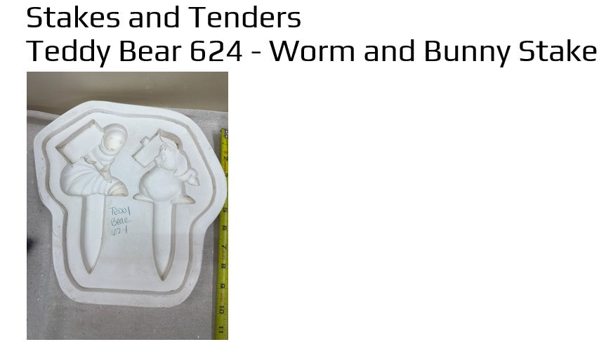Worm and Bunny Plant Stakes