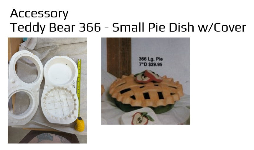 Teddy Bear 366 - Small Pie Dish with cover