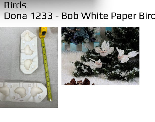Dona 1233 - Bob White Paper Birds