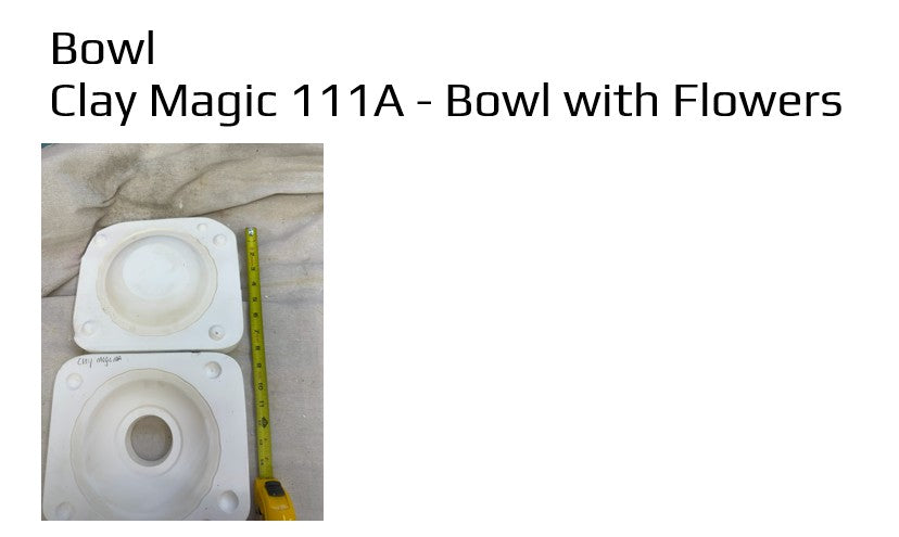 Clay Magic 111A - Bowl with Flowers