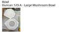 Duncan 129A - Large Mushroom Bowl
