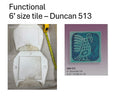 Duncan 513 - 6 inch plain tile