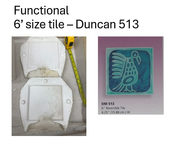 Duncan 513 - 6 inch plain tile