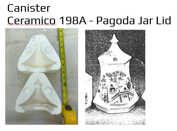 Ceramico 198A - Pagoda Jar and Lid