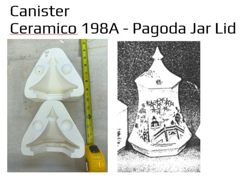 Ceramico 198A - Pagoda Jar and Lid