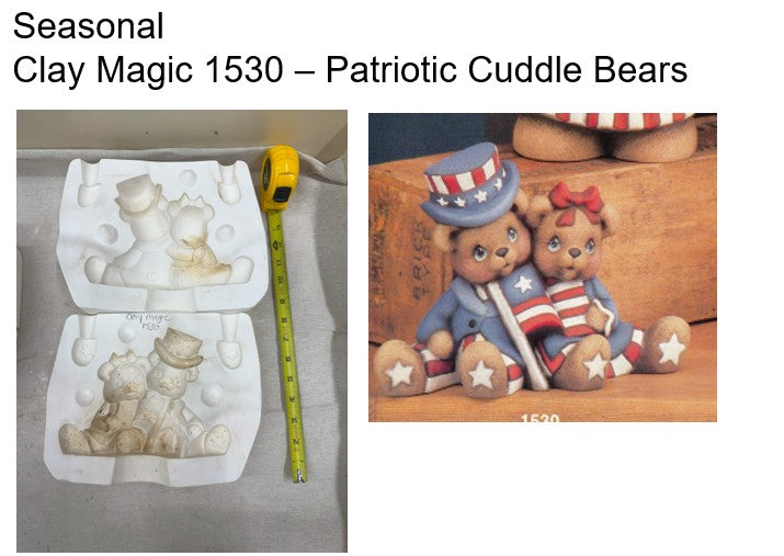 Clay Magic Patriotic Cuddle Bears