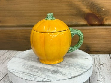 Duncan 394 - Pumpkin mug with lid