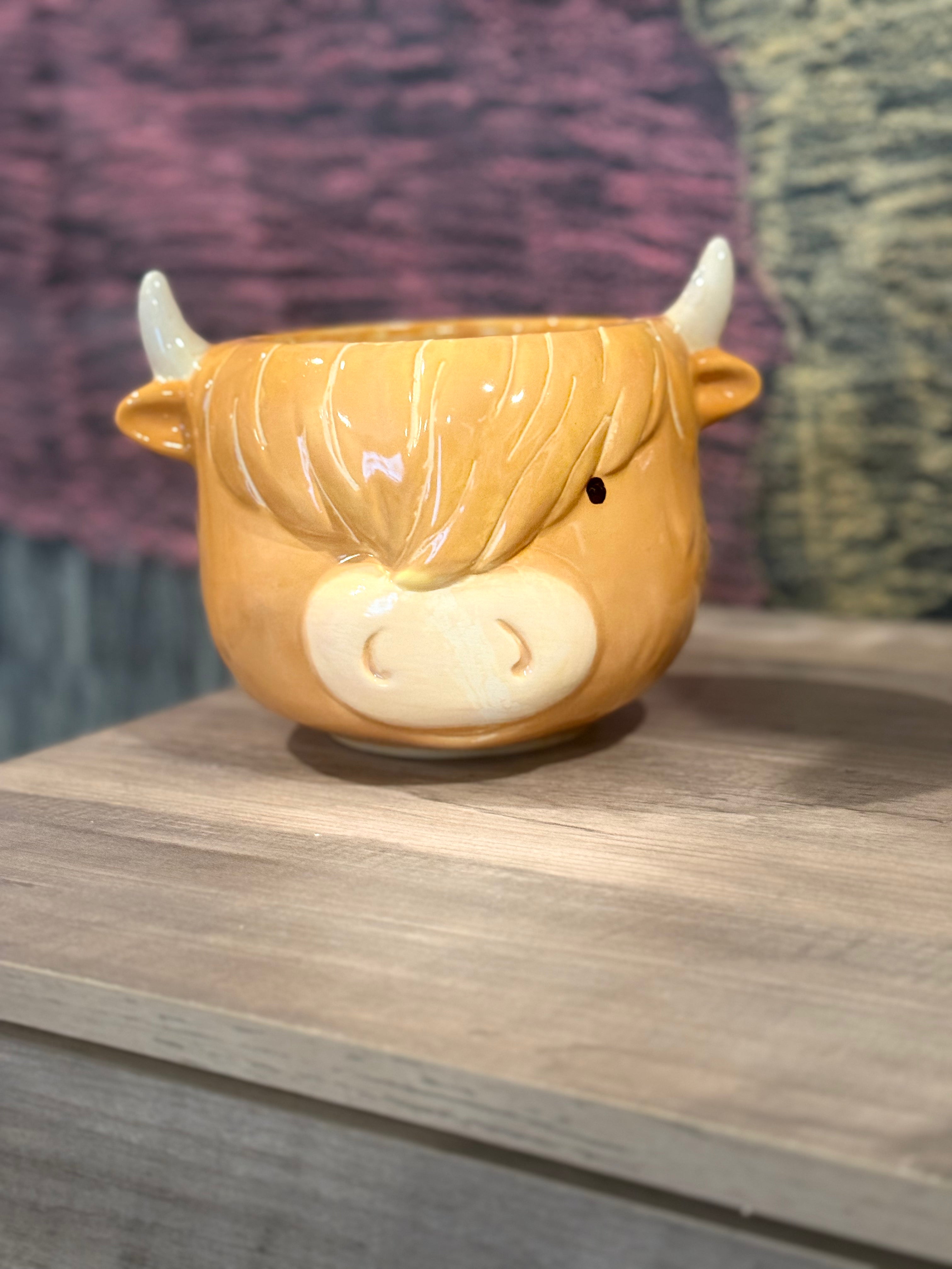 Highland Cow Planter