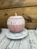 Pretty Pink Pumpkin Container