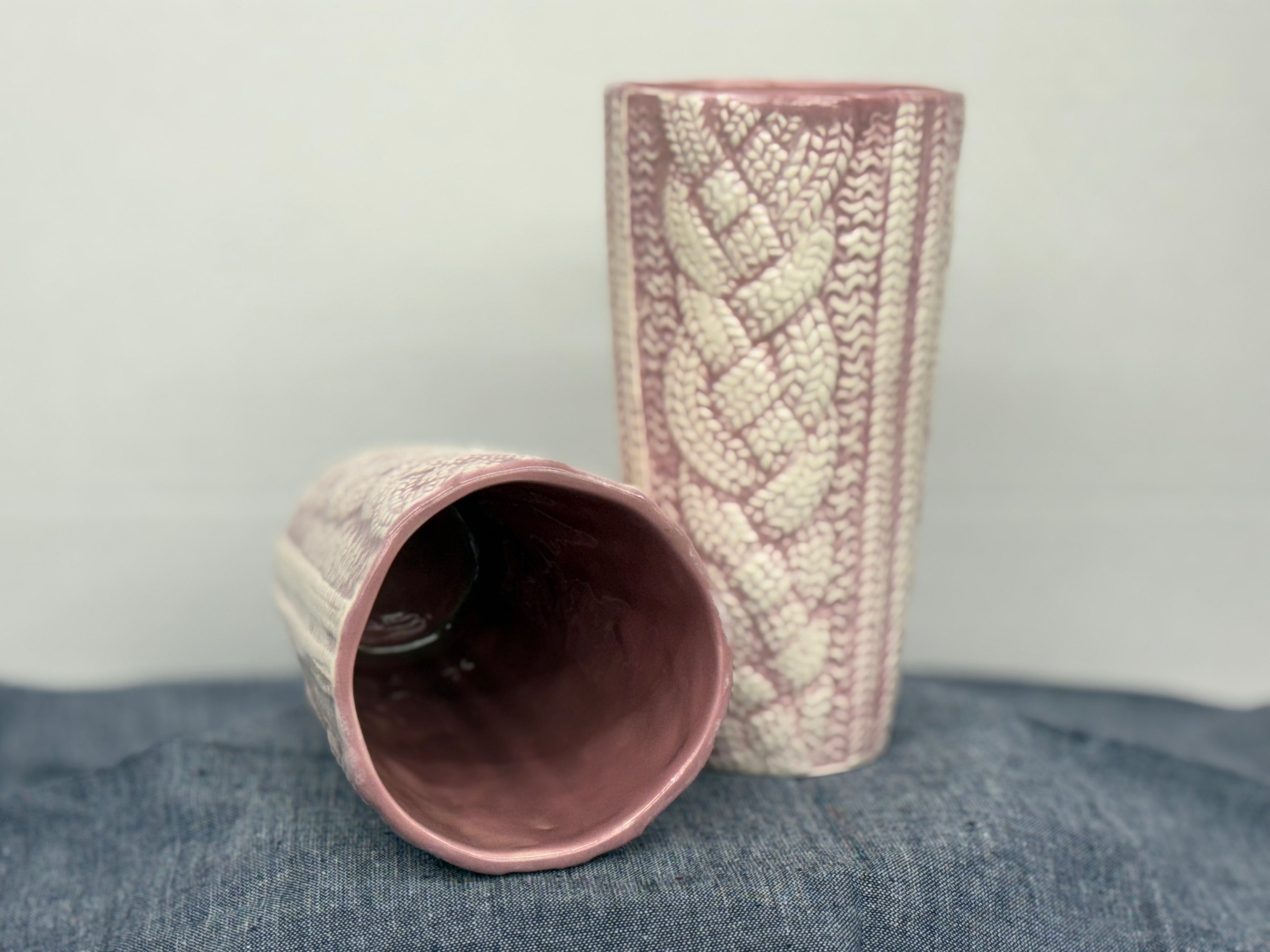 Pink Sweater Tumblers