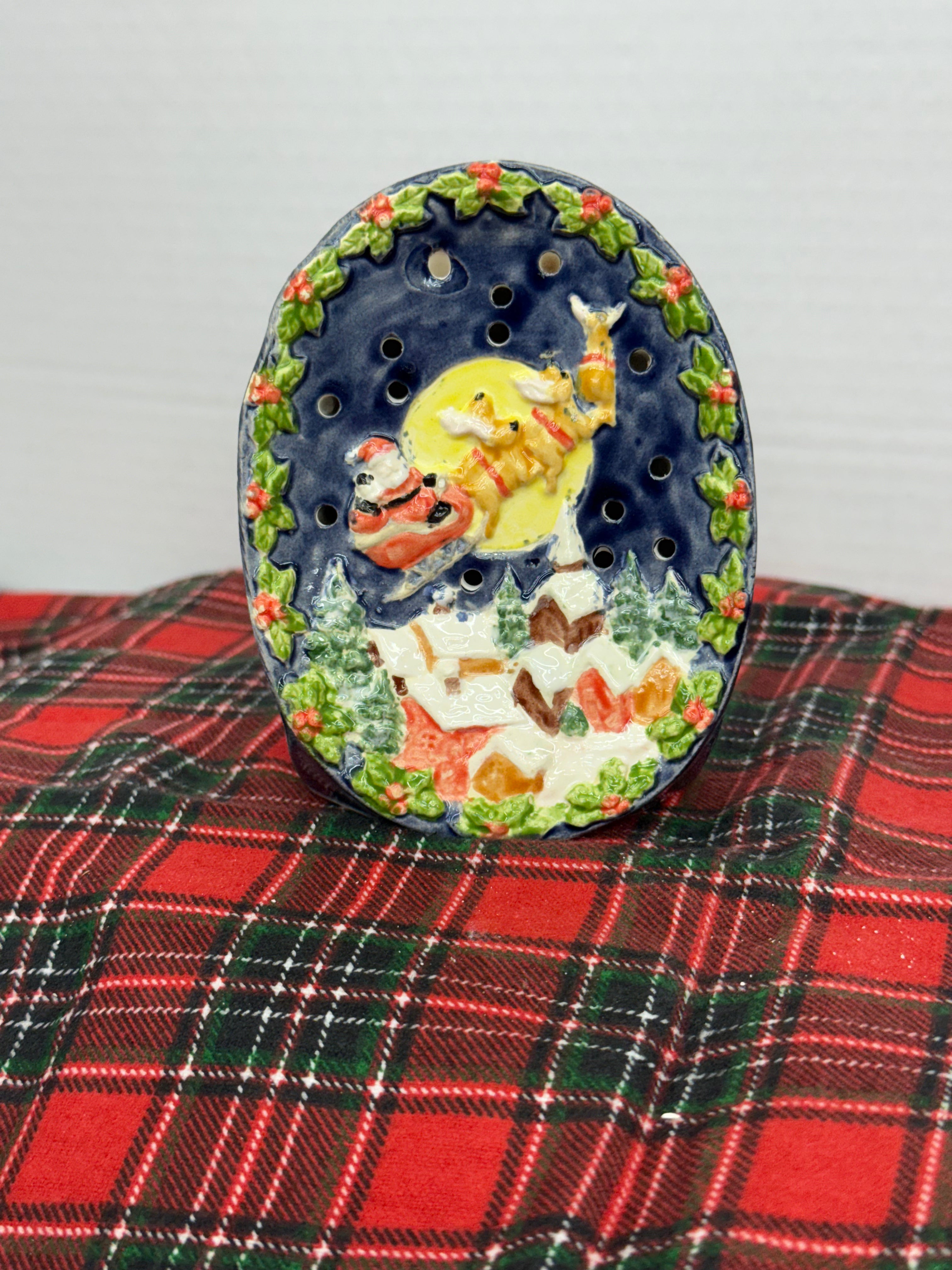 Santa over city Night Light