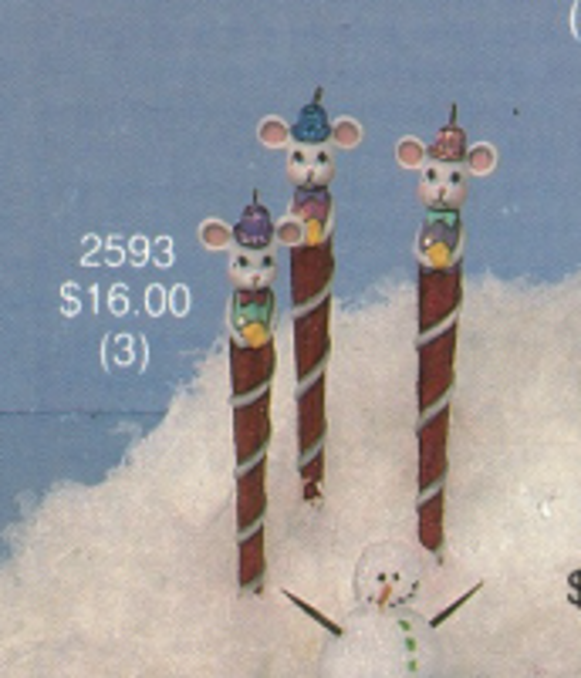 Scioto 2593 - Mouse Icecycle Ornaments